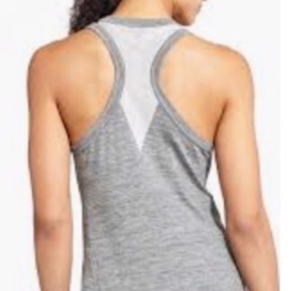 Athleta Tops - Athleta Utopia Mesh Tank - Gray Small S